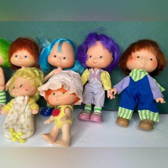Vtg Strawberry Shortcake and Friends Lot of 7 Dolls and Accessories 70s 80s Toys - Picture 15 of 16